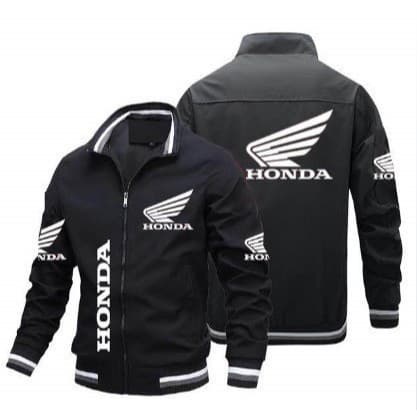 2025 novo estilo jaqueta de moda masculina legal Honda impresso jaqueta amantes da motocicleta jaqueta