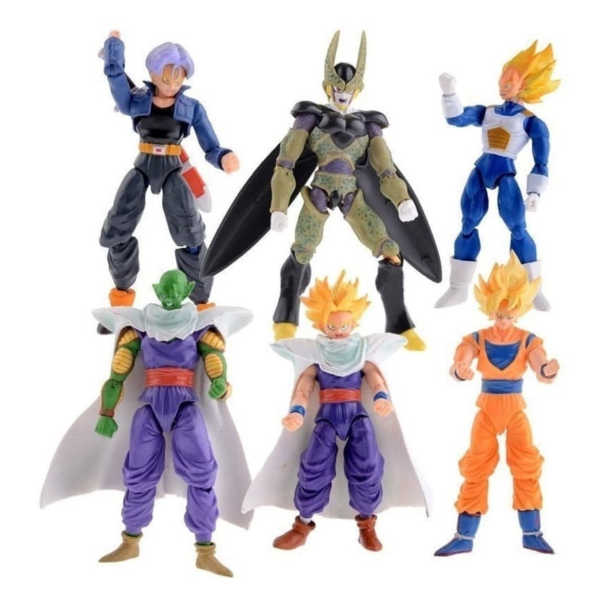 Bonecos Dragon Ball Z Goku15 cm  Articulado + Acessorios Varias Modelos Action Figure
