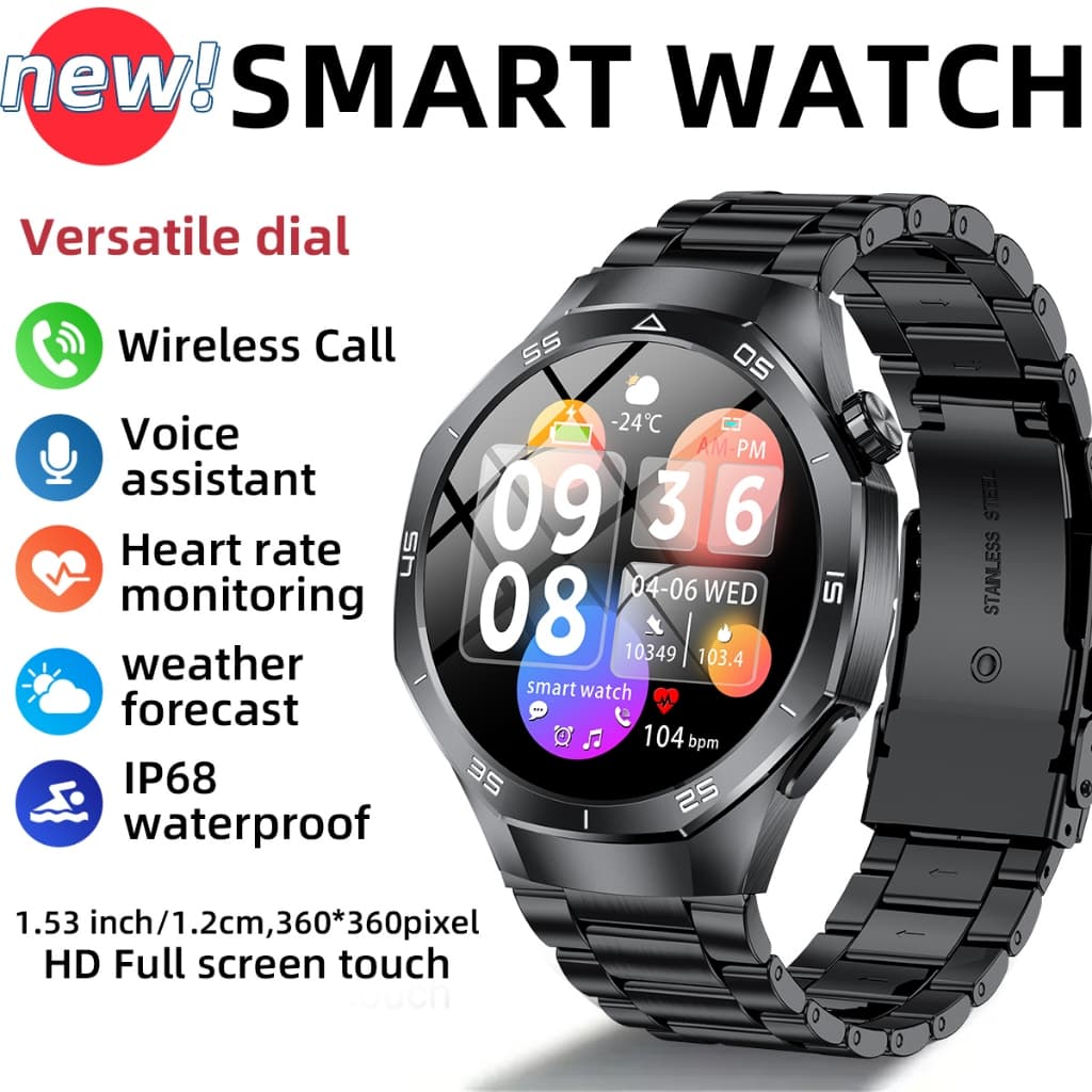 LIGE Smart Watch Para Homens Bluetooth Chamadas De Resposta/Discagem Touch Screen Bateria Relógios Inteligentes Android 