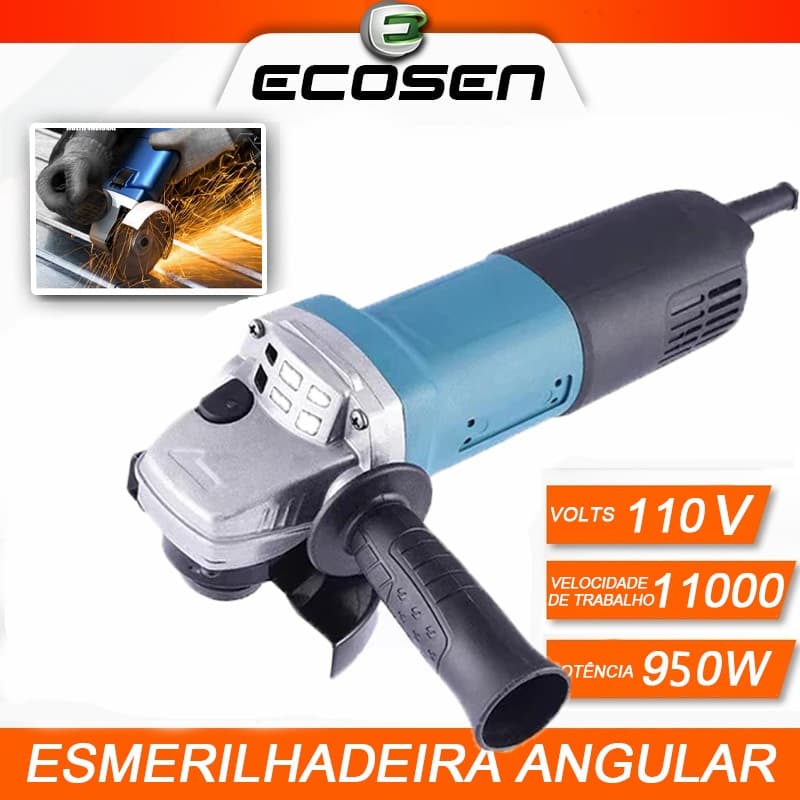 110V Esmerilhadeira Angular 115 mm 4 1/2 820W 11000 rpm