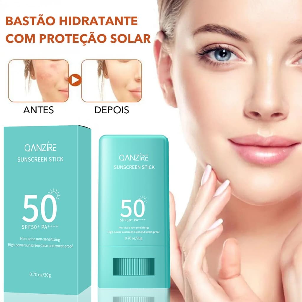 Protetor Solar Clareador Facial Hidratante Refrescante UV À Prova D'água Isolamento Em Bastão