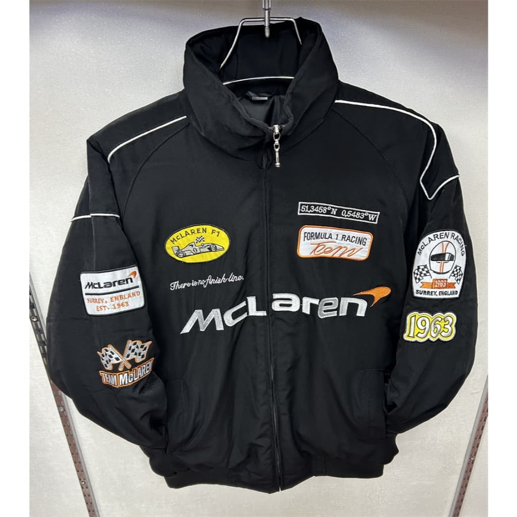 F1 terno de corrida jaqueta Casual motocicleta McLaren frota jaqueta americano Retro estilo Hip-Hop bordado outono inver
