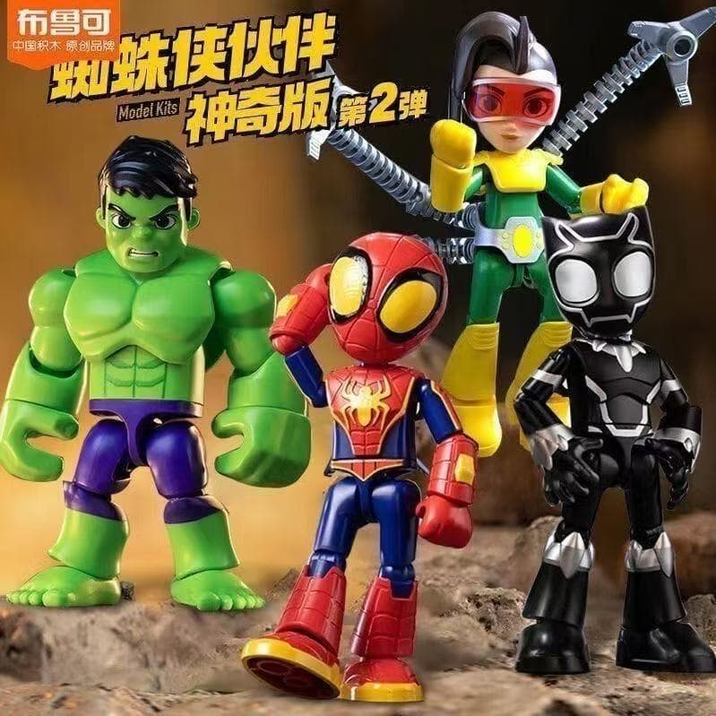 Bonecos Spidey E Seus Amigos Espetaculares Super Heróis 12 cm Articulado + Acessorios Action Figure