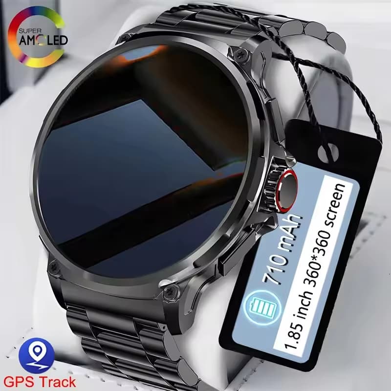 LIGE 1.85 Inch Smartwatch Relógio Inteligente De 710mAh Bateria De Longa Espera Bluetooth Chamada Smart Watch Novo Rastreador Esportivo Andriod IOS