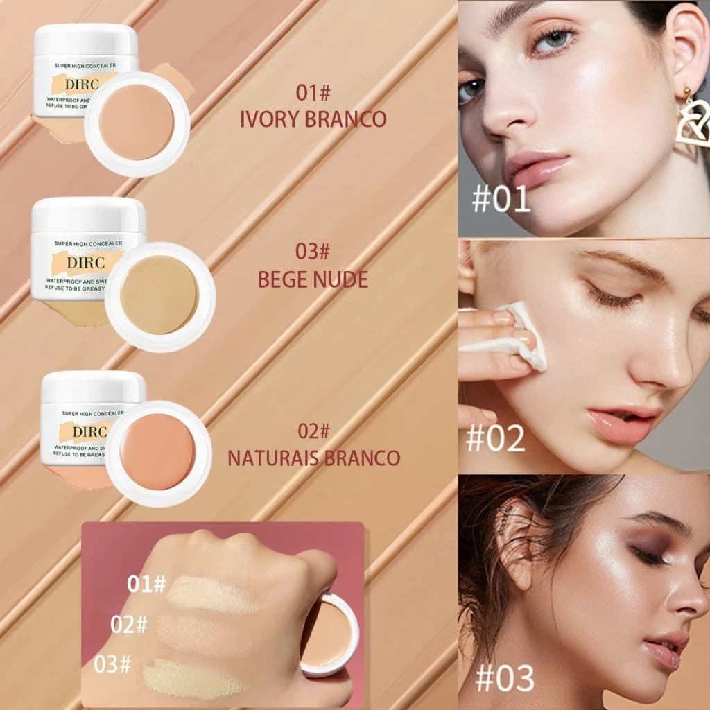 Creme Corretivo Hidratante Líquido À Prova D'água , Cobertura De Acne , Base Para Olheiras , Modificação De Contorno Fac
