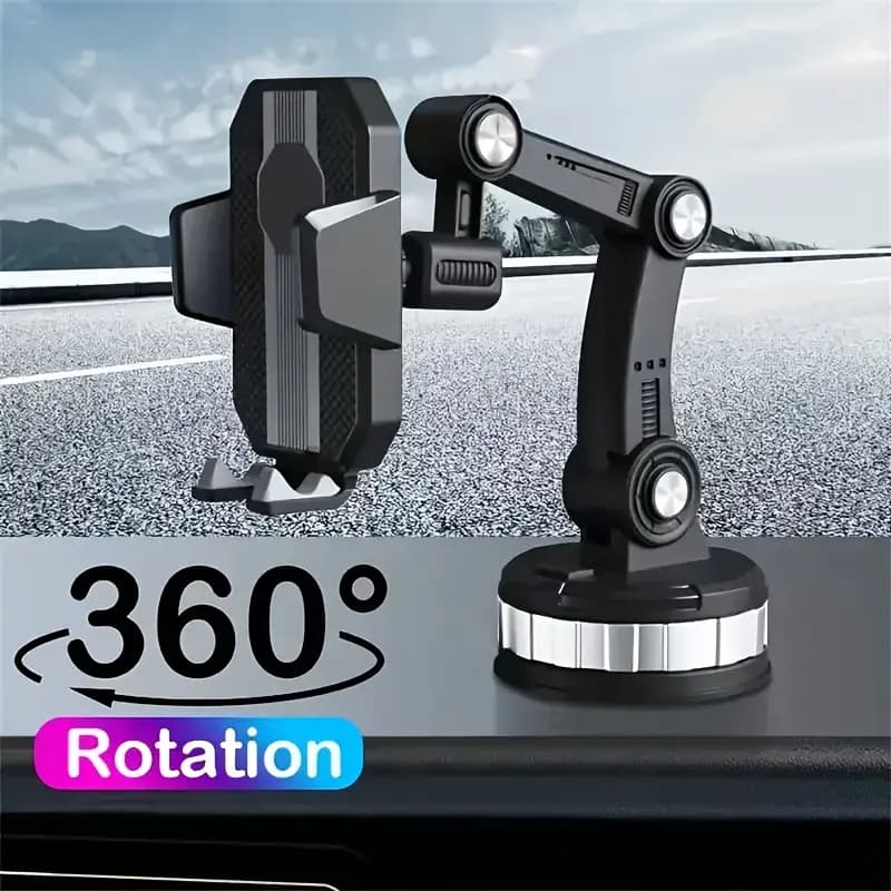 Suporte Veicular Para Celular Carro Articulado Ajustável 360° Painel Vidro Parabrisa Universal GPS