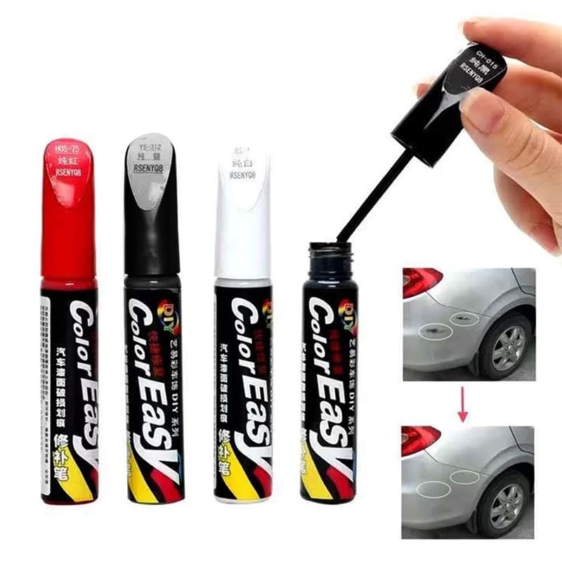 Caneta Reparadora Automotiva Pintura Permanente Secagem Rápida Não Sai Na Água Tira Riscos Carro Moto
