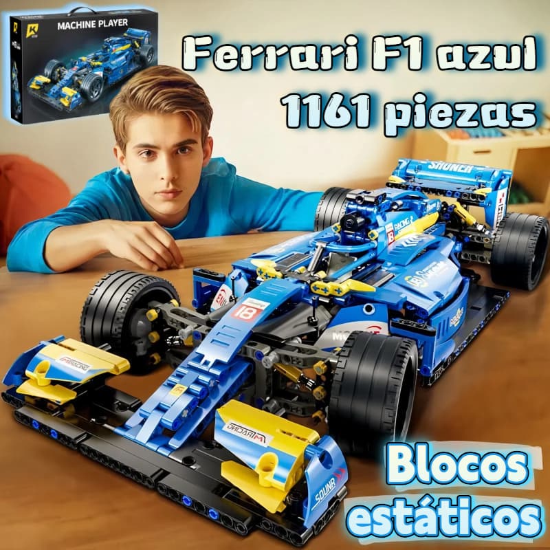 Ferrari Lego Carrinho De Montar Brinquedo Lego Peças Blocos de construção De Carros EsportivosF1 Racing Montagem
