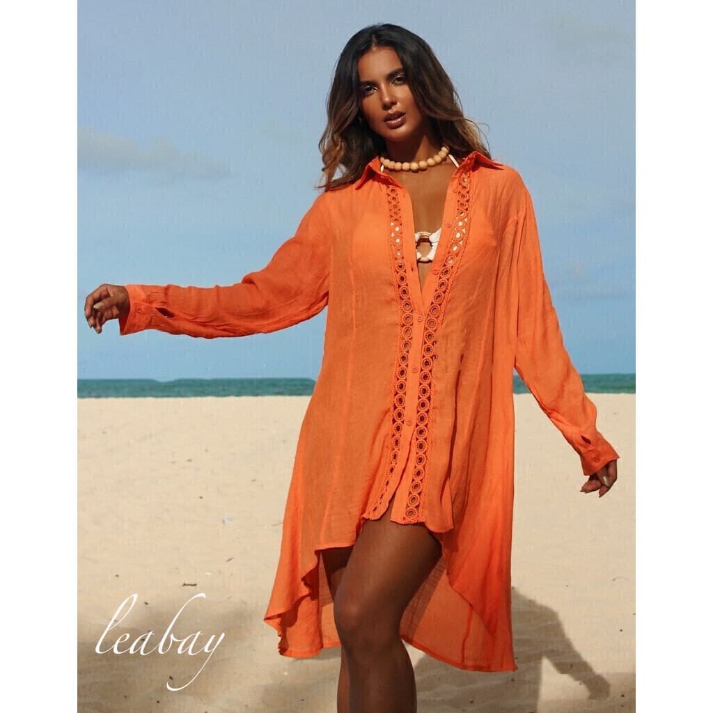 Saída de praia feminino elegante vestido longo, vestido praia de linho, camisa proteção feminina, vestido boho chic.