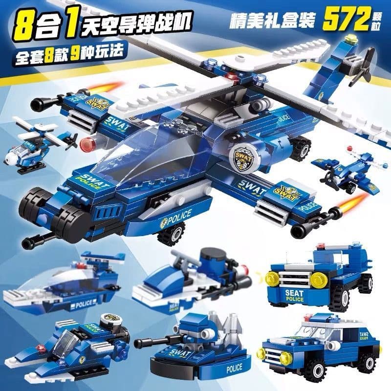 1.000 pçs blocos de construção Lego montar série Cruiser veículo blindado avião DIY modelo crianças meninos educação cie