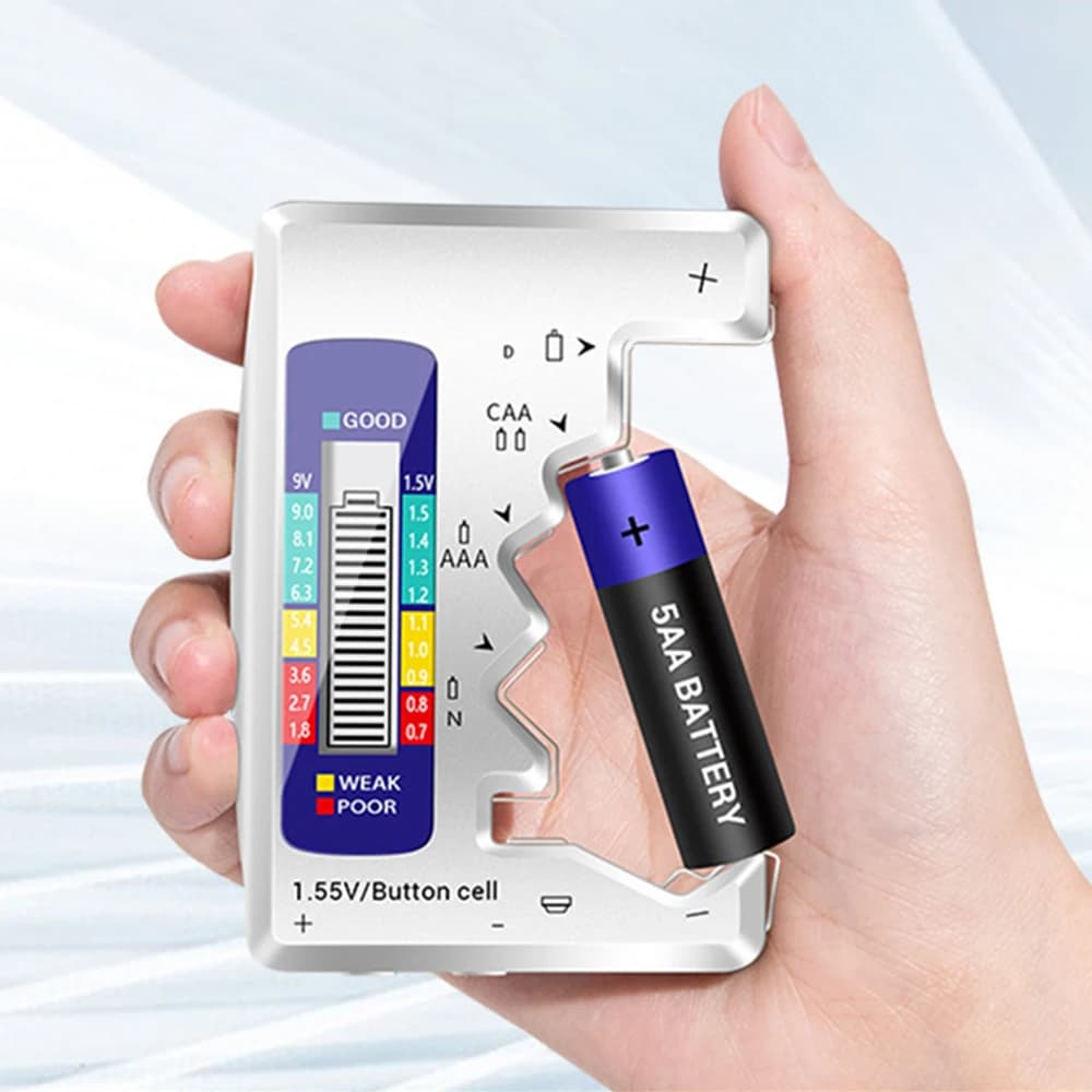 Testador De Bateria Digital Universal – Baterias AA AAA Cdn 9V