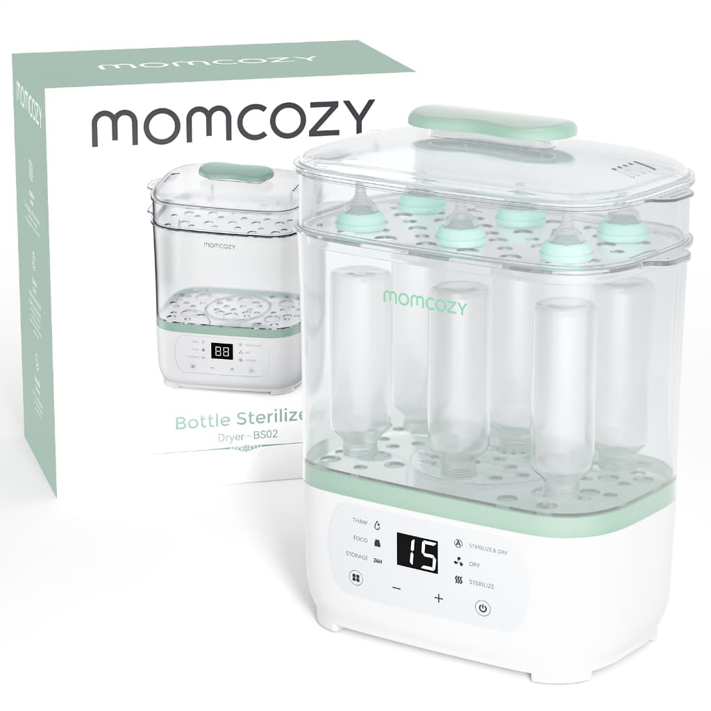 Esterilizador E Secador De Mamadeiras Momcozy , Elétrico A Vapor 8 Em 1 Para , Coisas Bebês Acessórios Bomba Tira Leite