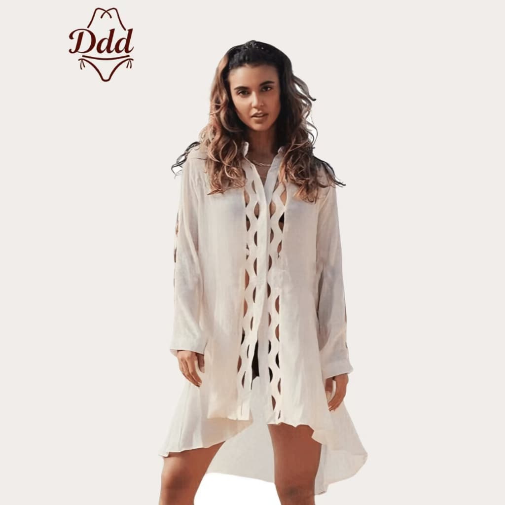 Saída Praia Chemise Vestido Moda Praia Camisa Verão Camisãod pijama feminino blusa feminina vestido longo feminino