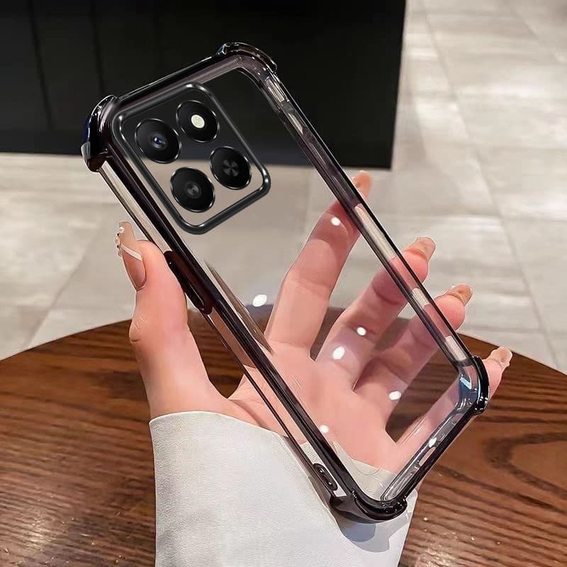 Capa Para MOTO G56 G86 G17 G15 Moldura Colorida Transparente Caixa De Telefone Proteção Anti-Queda Macia