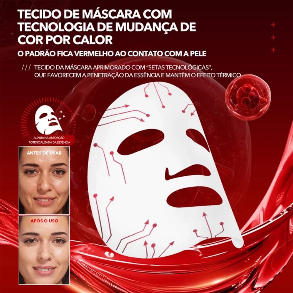 Máscara Facial Anti-Idade | Firmamento Intenso & Reparo Celular | Bioativa com Fatores Regenerativos