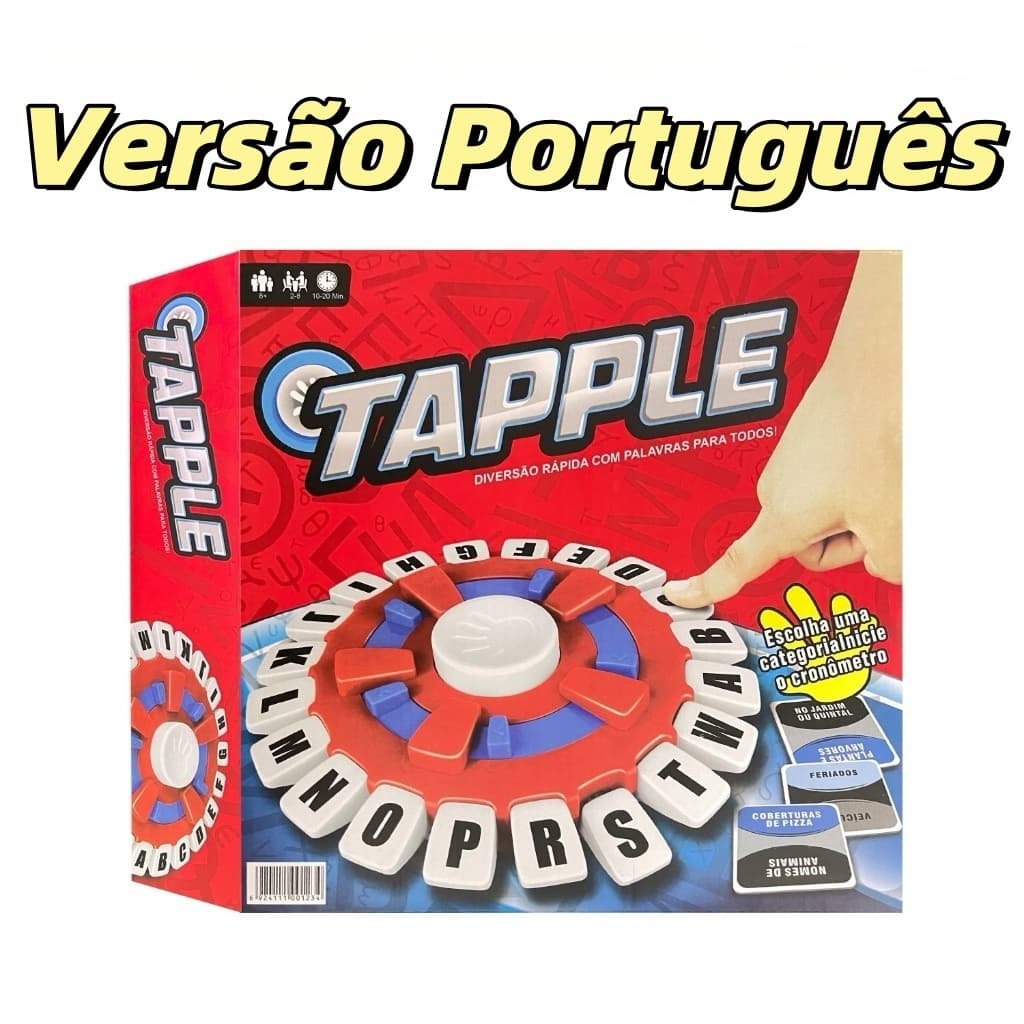 Tapple: Jogo de Tabuleiro de Palavras em Português para Famílias