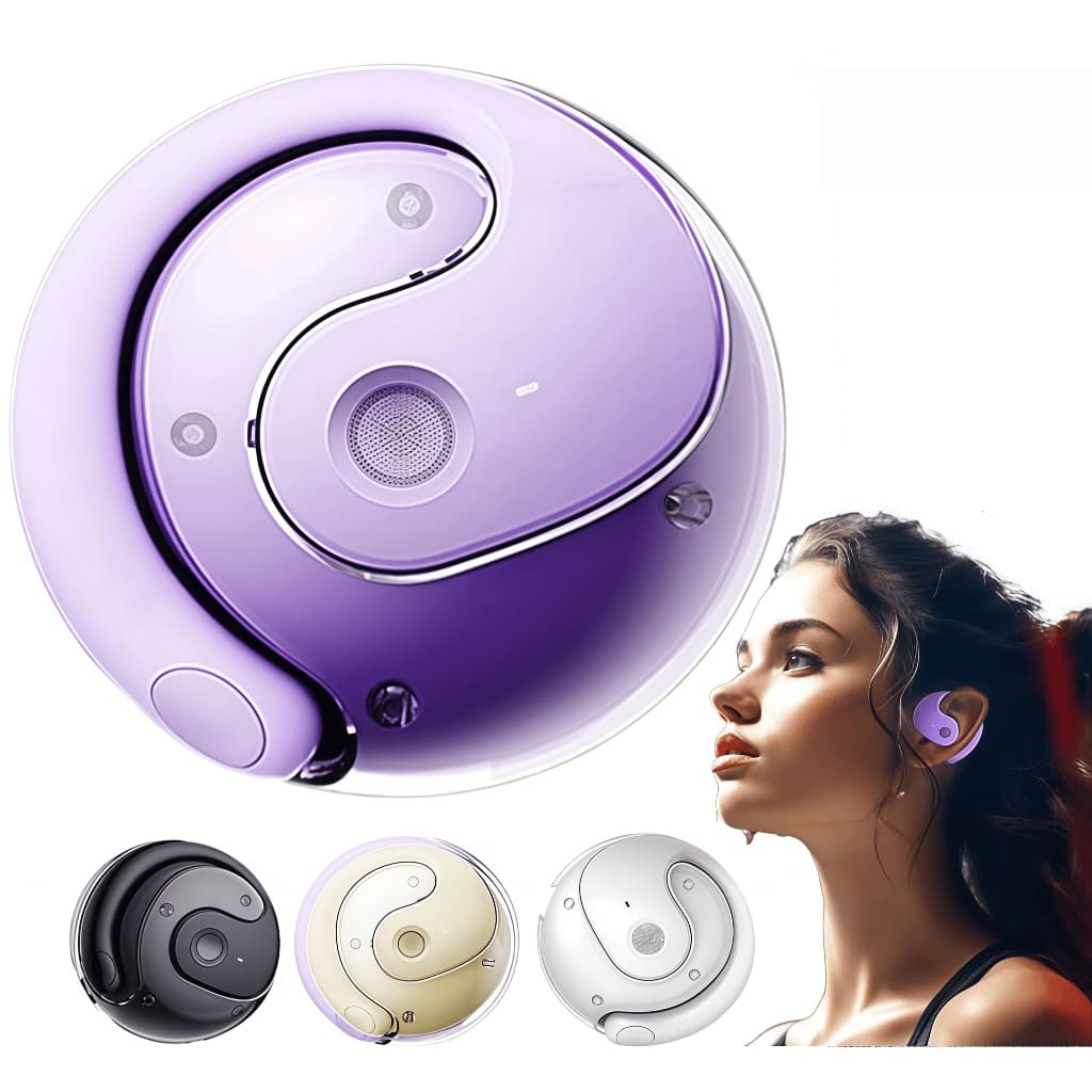 Bluetooth Sem fio Fone de ouvido Ergonômico TWS Suporte Orelha Pendurada Anti-queda