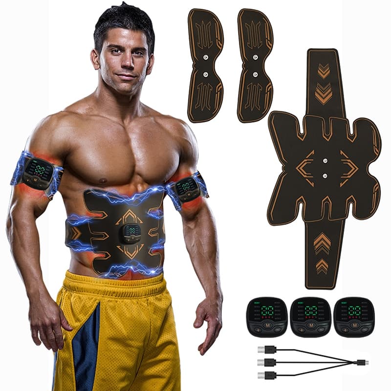Toner Muscular Inteligente EMS Estimulador Tonificação Abdominal Cinto Massageador Corporal Equipamentos De Fitness Reca