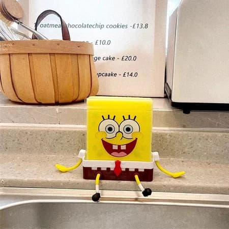 Porta-Esponja Esponja Organizador Autoadesivo Cesto De Drenagem Para Cozinha Banheiro Design Decorativo