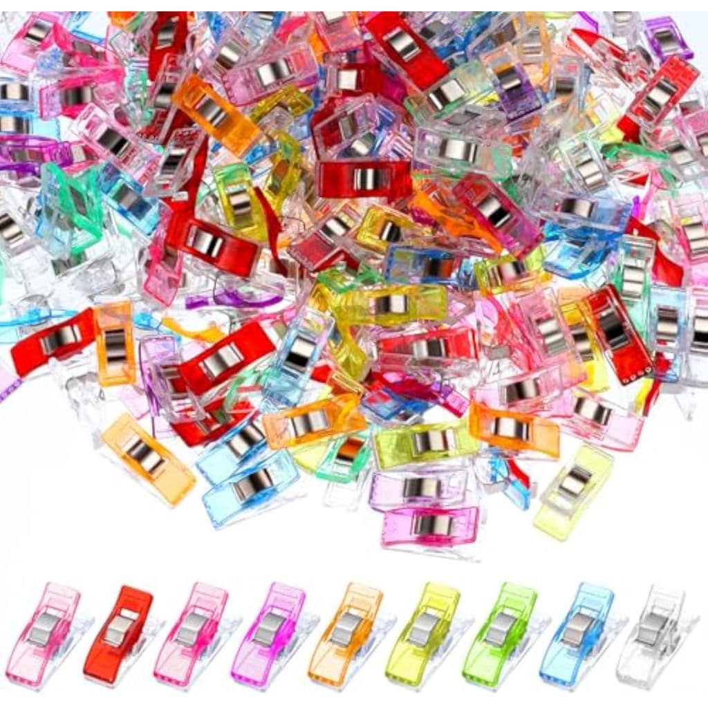 25/100 Clipes de Costura Multiuso Coloridos para Patchwork, Usados ​​para Fixar Tecido