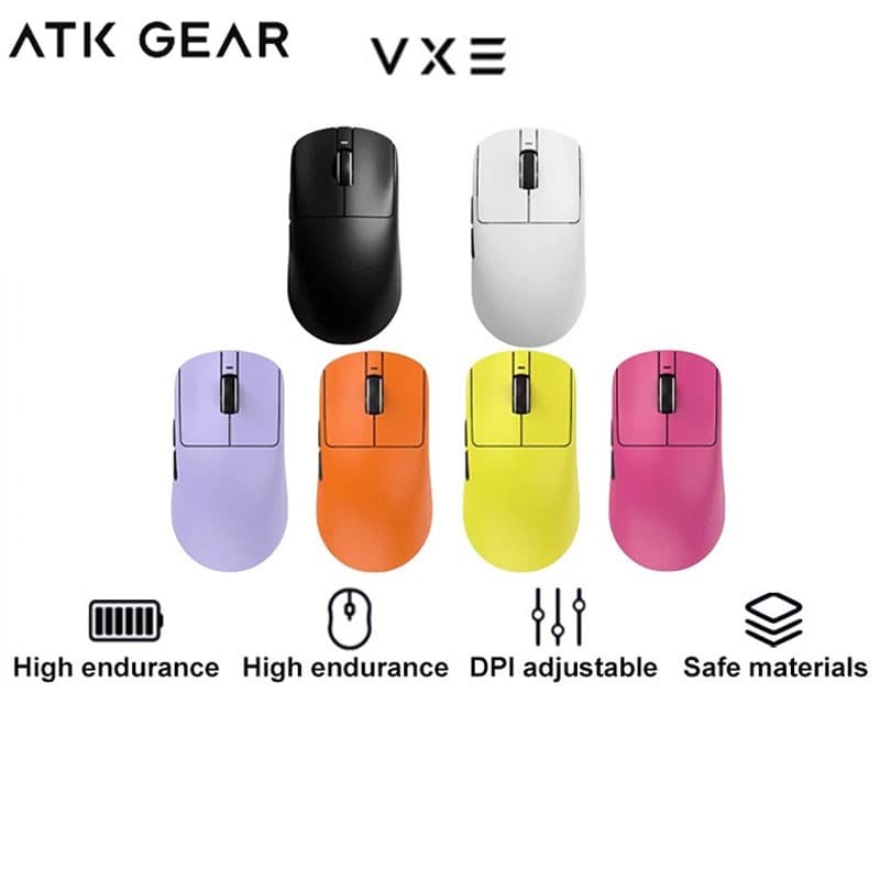 VXE Libélula R1 PRO MAX Jogo De Mouse Sem Fio De Três Modos PAW3395 Leve