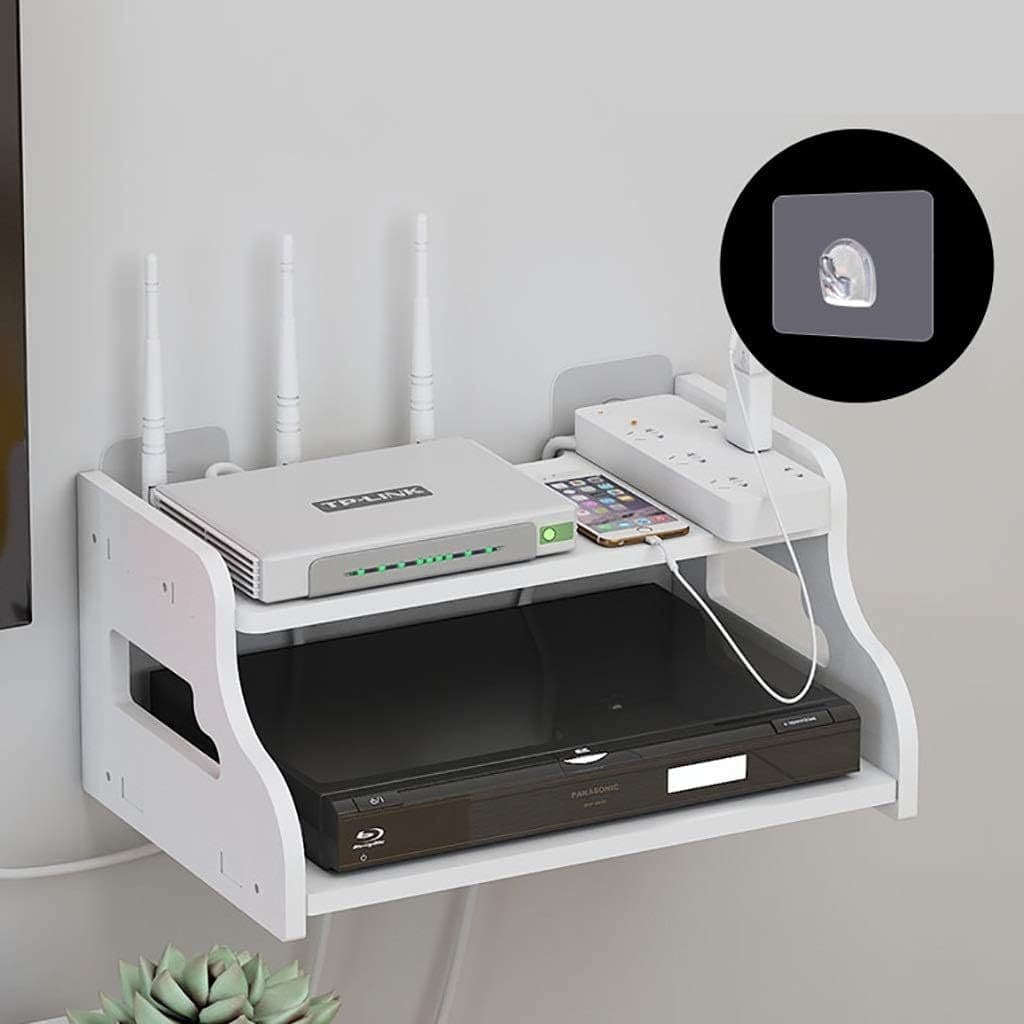 Suporte para roteador Prateleira MDF Para  Aparelho de TV Modem Video Game Fixada Na Parede