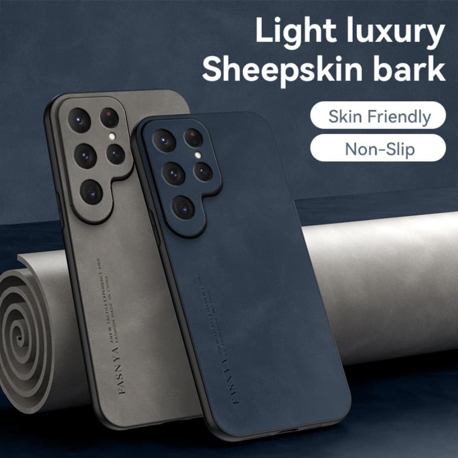 capa de celular Couro De Luxo Anti-Queda Para Samsung Galaxy S26 Ultra S26 Plus S24 S22 S23 S25 Edge FE S21 Case