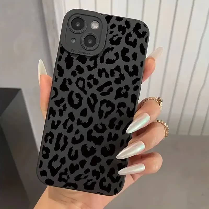 Capinha Clássico Leopardo Impressão Capa Para IPhone 18 7 8 X Xs XR 11 12 13 14 15 16 17 Plus Pro Max Anti-impacto Caso