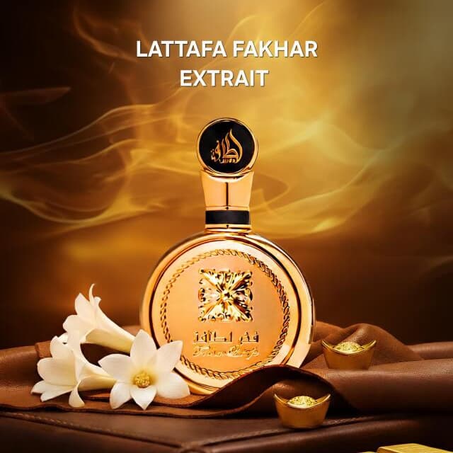 Perfume Rápido lattafa Fakhar Ouro Extrait -100Ml Eau de Parfum Feminino importado Original