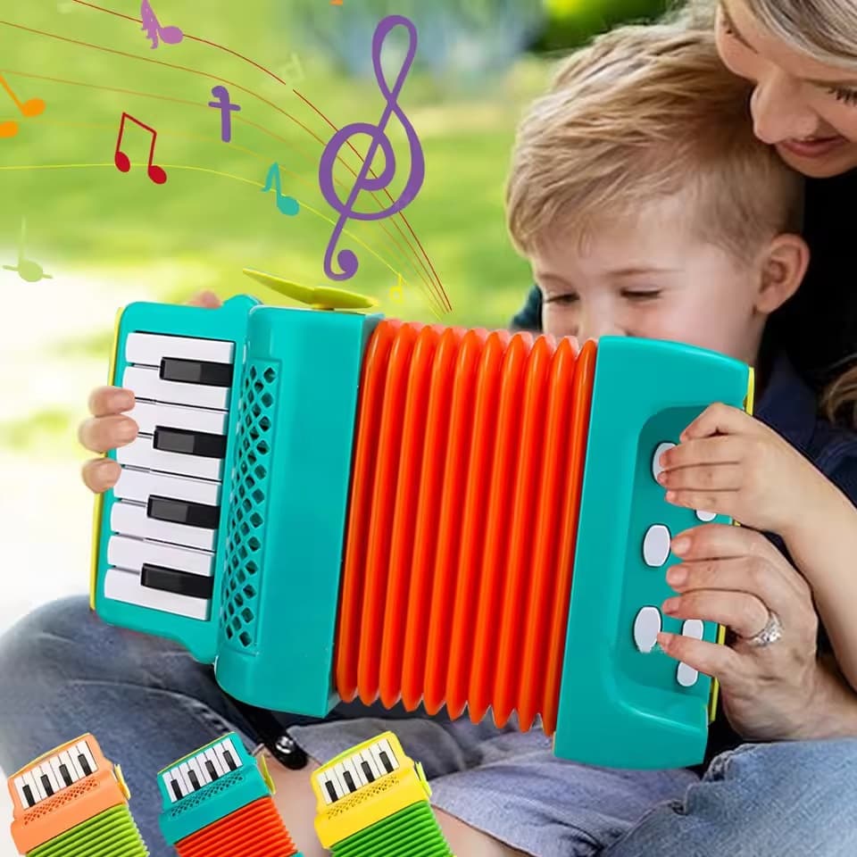 Brinquedo Acordeão Para Crianças , Instrumento Musical , Brinquedos Educativos , Presentes De Desenvolvimento De Interes