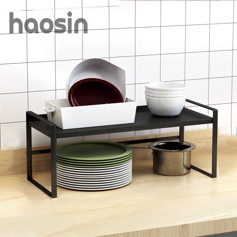 HAOSIN Prateleira De Cozinha Retrátil-Ajustável 35-65cm , Organizador Multiuso