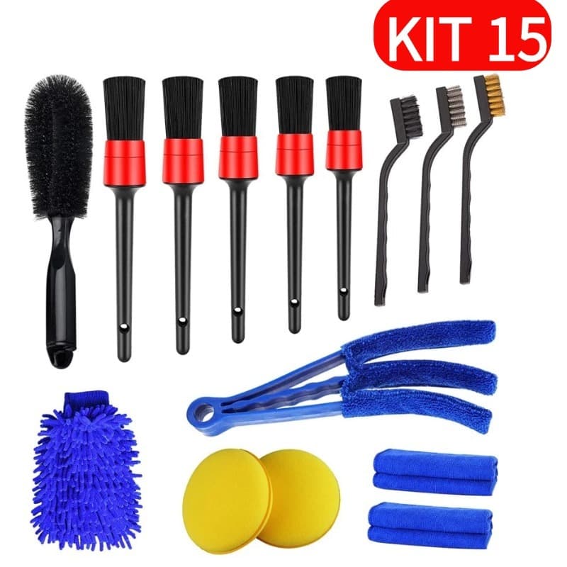 Kit 15 Lavagem Carro e Moto Alta Absorção Não Risca Pintura