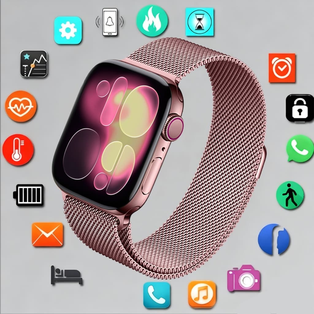 Smartwatch X9 Pro Series 45 Mm , Monitor De Pressão Arterial , Relógio À Prova D'água 09FP