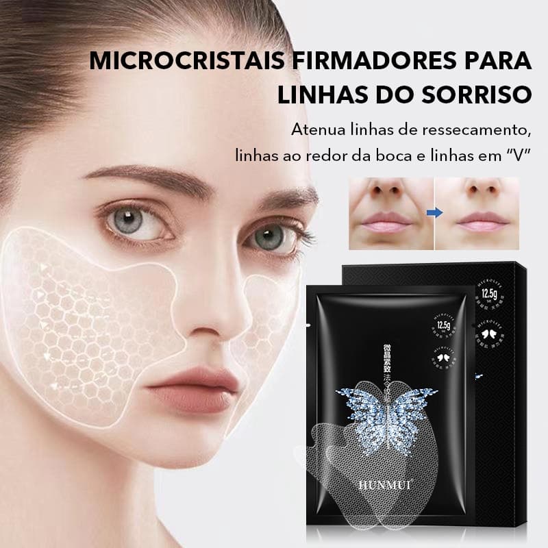 Adesivo Antirrugas Bigode Chinês Microcristalino Lifting Facial Reafirmante Reduz Linhas de Expressão