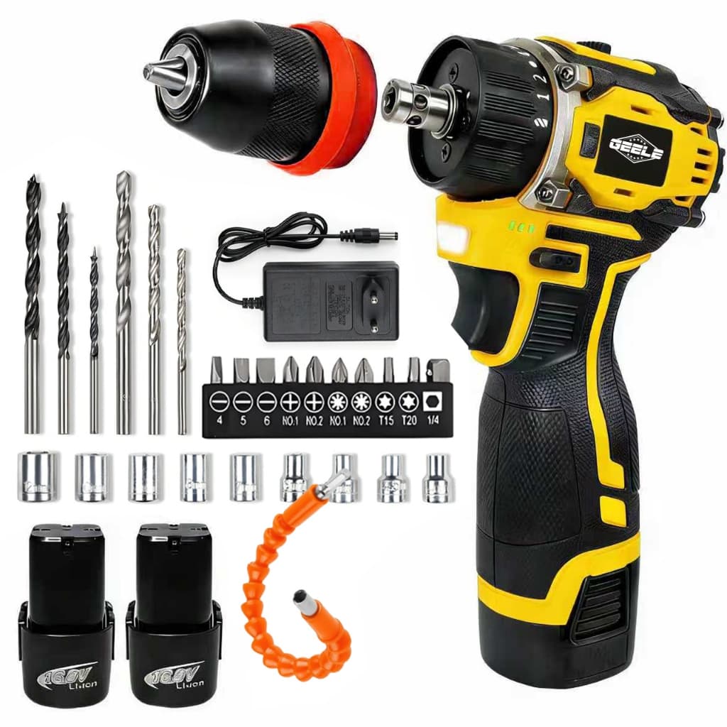 Furadeira Parafusadeira 2 bateria 16.8 volts 3/8" 10mm 2200rpm brushless