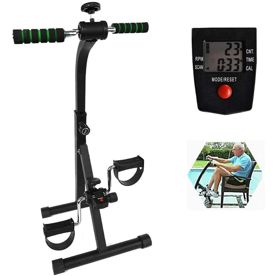 Mini Bicicleta Ergometrica Para Mãos Pés Com contador digital Mini Bike Ginastica