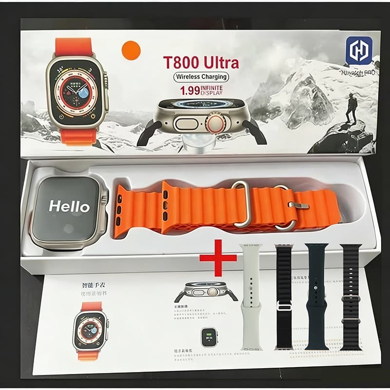2026 Novo estilo 49/45MM S10 MINI Series T800 Relógio esportivo chamadas Bluetooth Carga sem fio Smartwatch