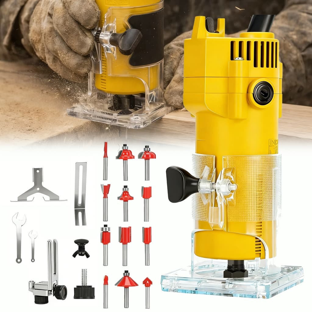 Tupia Manual Laminadora Jogo Fresa 12 Pçs 800w 6.35mm 110V/220V