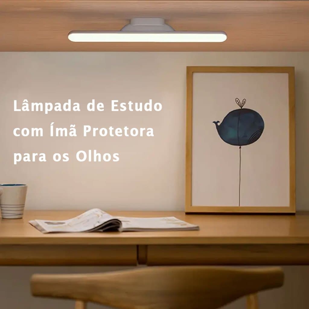 Luminária De Led Sobrepor Bastão Recarregável Sem Fio Com Suporte Magnético E Touch Luminária De Led