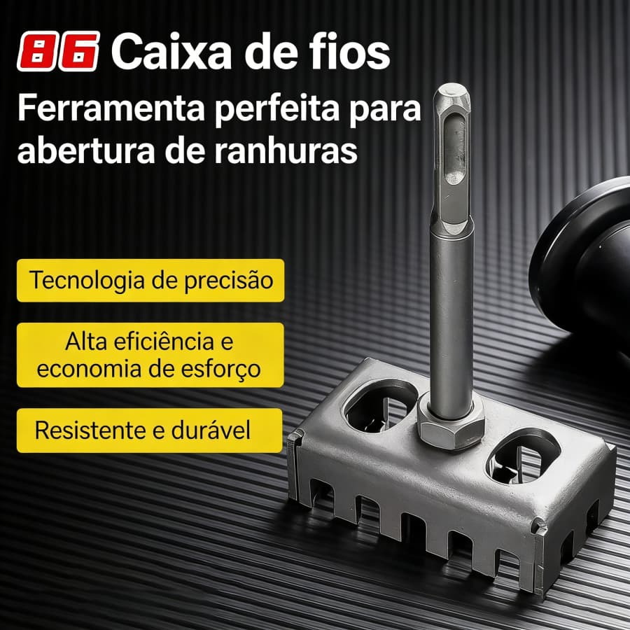 Cortador De Furo Quadrado para Caixa, Ferramenta de Perfuração Elétrica,ferramenta de perfuração de parede de concr