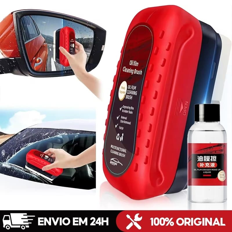 Kit Multifuncional De Limpeza De Carro-Escova De Filme De Óleo + Repelente De Chuva Para Manutenção Completa