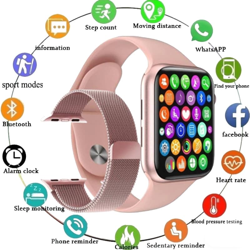 [Duas pulseiras] Smartwatch S20 PRO MINI Watch Pro Série 10 Bluetooth Relógio inteligente Monitoramento de frequência ca