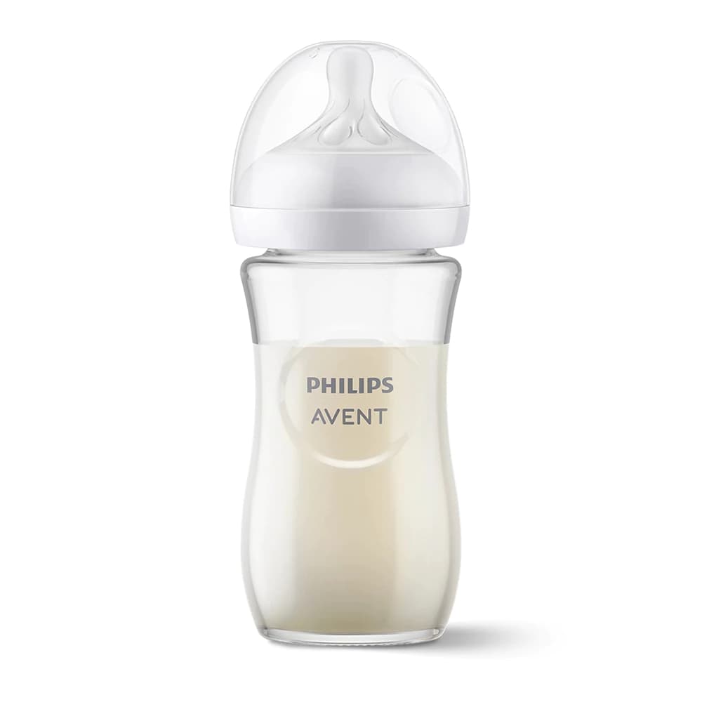AVENT Baby Garrafa De Vidro Natural Com Gargalo Largo 8oz/240ml