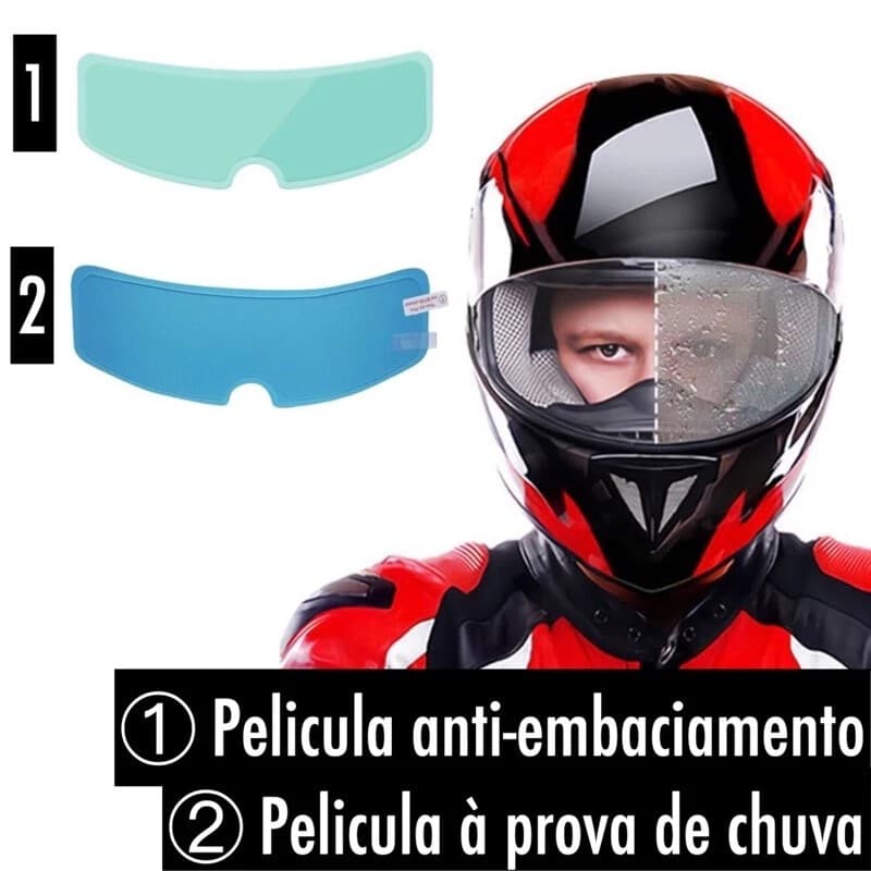 Filme para capacete à prova d'água/motocicleta/HD/filme para lente antiembaçante
