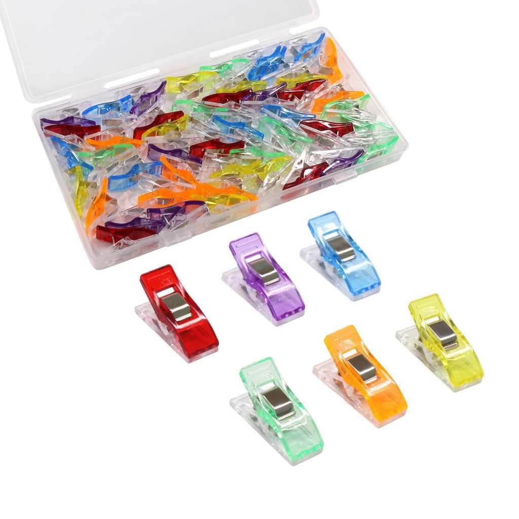 50/100PCS Clipes de Costura Prendedor De Tecido Coloridos Multiuso Plástico para Artesanato Patchwork e Decoração
