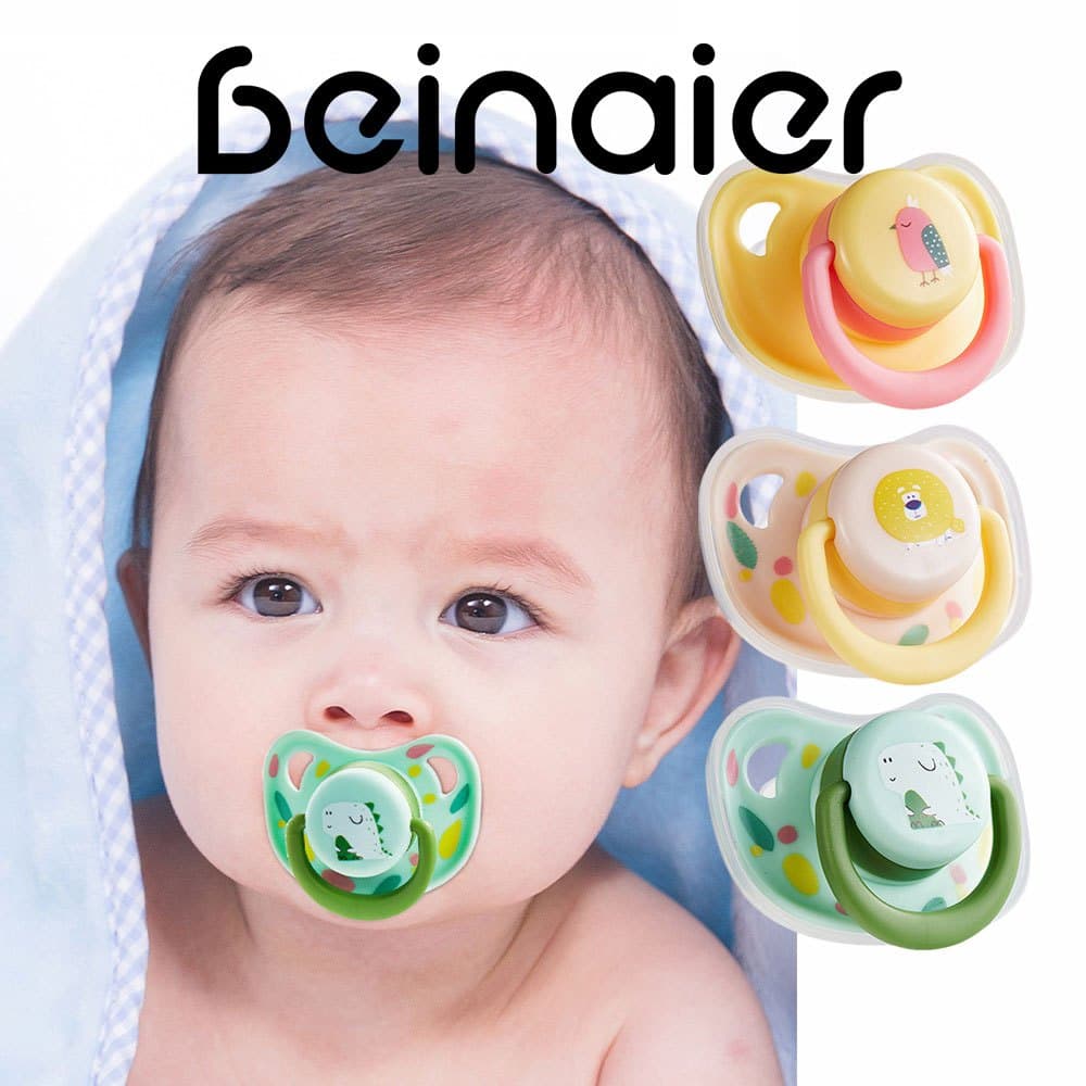 Chupeta para Bebê com Tema de Animais da Selva, 0-6Meses/6-12Meses/18+ Meses