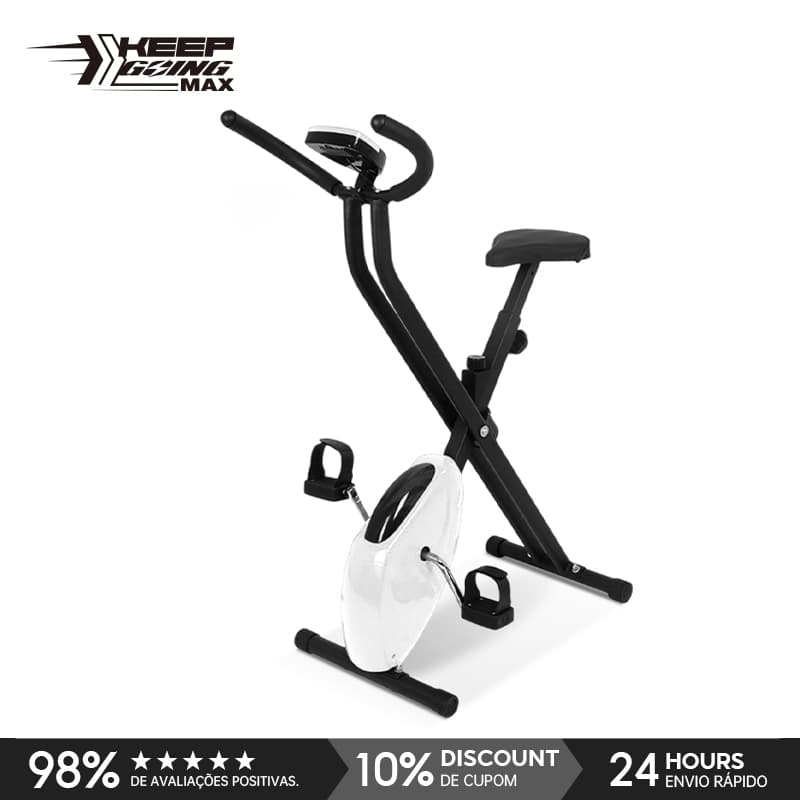 Bicicleta Ergométrica Interna Dobrável Vertical Com Resistência Magnética X-Bike