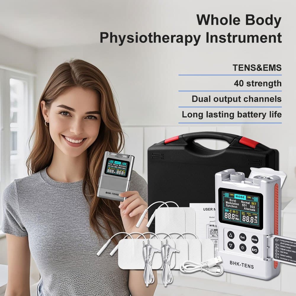 Máquina de TENS Estimulador Muscular EMS, Massageador para relaxamento muscular das costas, pescoço e ombros
