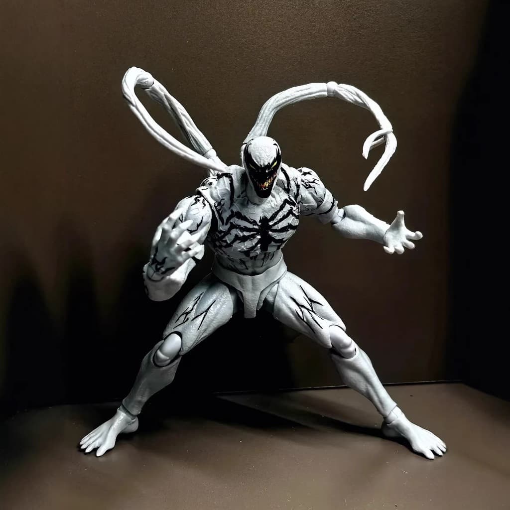 Articulado 20cm Marvel Legends Branco Venom shf action figure boneco brinquedo Presente