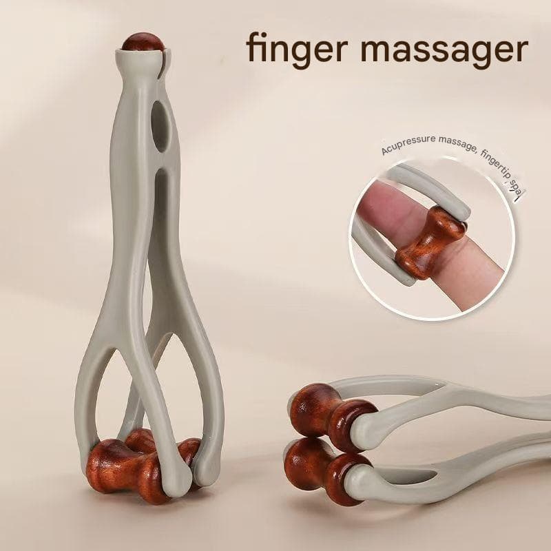 Ferramenta De Terapia De Acupressão Para Massageador De Dedos Alívio Muscular Das Mãos Bastão De Massagem Meridiano Melh